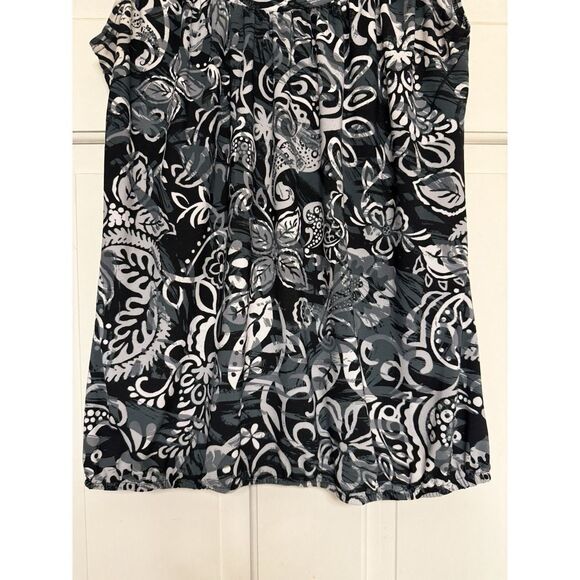 Carole Little Womens Sleeveless Top. Gathered Waist. Multicolor. Sz S - Picture 5 of 10